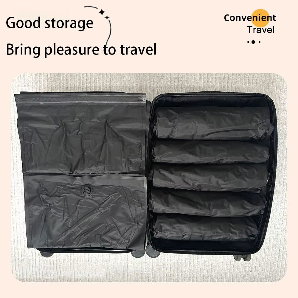 Reusable Hand Roll Vacuum Bags for Travel Waterproof Vacuum Compression Bag Portable Luggage Vacuum Storage Bag Space Saver